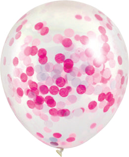 Confetti-Filled Round 30cm Helium Balloons