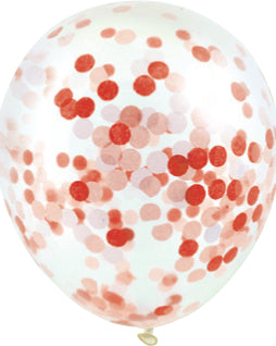 Confetti-Filled Round 30cm Helium Balloons
