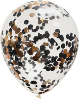 Confetti-Filled Round 30cm Helium Balloons