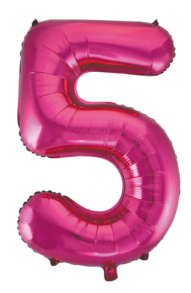 Giant Pink 86cm Helium Balloon Letters & Numbers