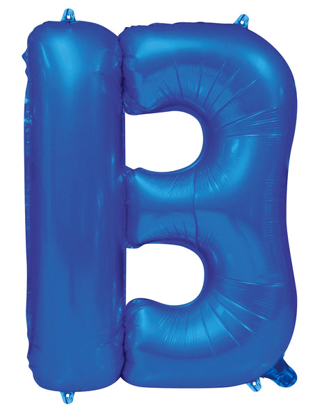 Giant Blue 86cm Helium Balloon Letters & Numbers