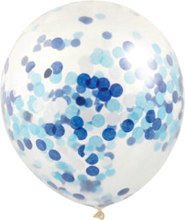 Confetti-Filled Round 30cm Helium Balloons