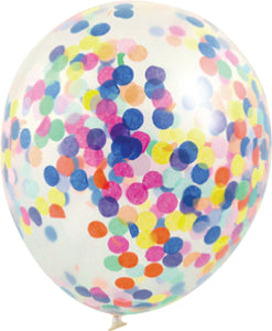 Confetti-Filled Round 30cm Helium Balloons