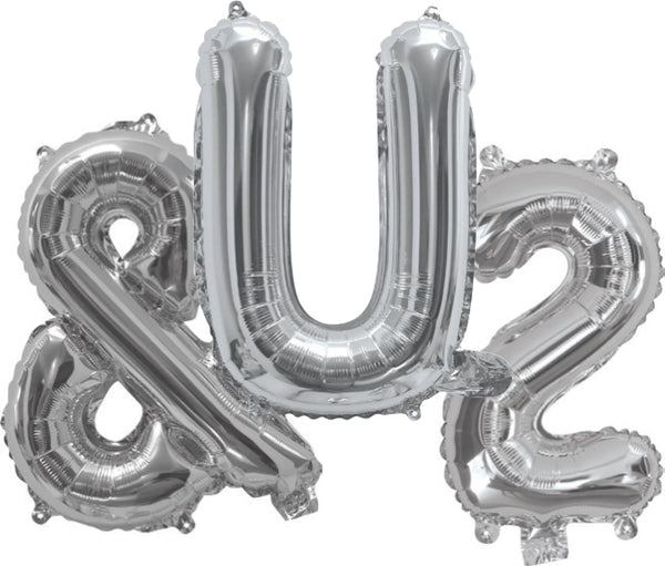 Giant Silver 86cm Helium Balloon Letters & Numbers